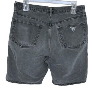 Vintage 80s 90s Guess Denim Jean Shorts Size 32 Mens Faded Army Green USA‎ Made
